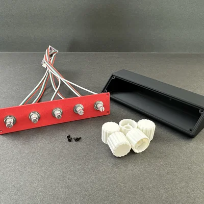 Case in 3D cho DeeJ Volume Mixer (5 núm EC11 + Arduino Pro Micro)