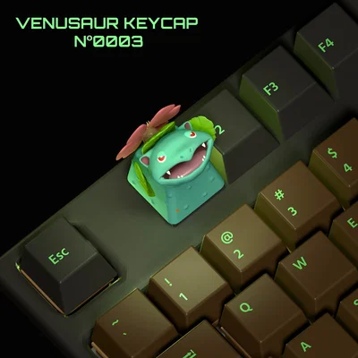 Keycap Venusaur Pokémon Nº0003 - Phụ kiện bàn phím cơ độc đáo