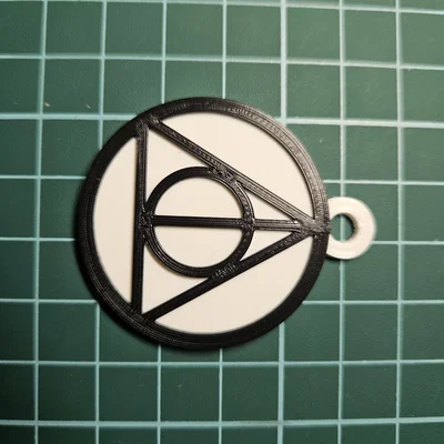 Móc khóa Bảo bối Tử thần Harry Potter in 3D độc đáo