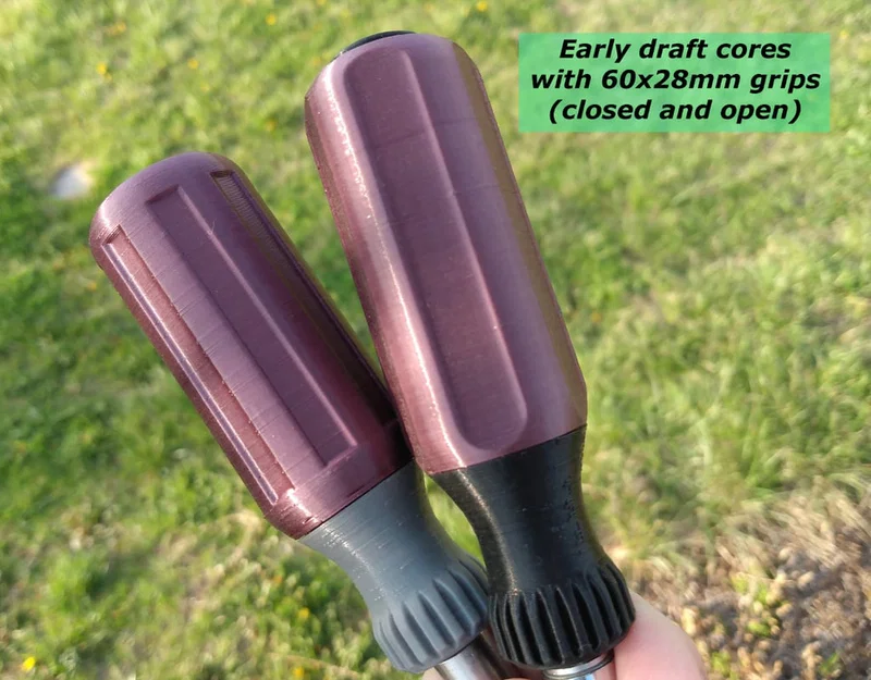 Tay cầm tua vít/dụng cụ 2 mảnh kiểu Klein dạng tham số (SCAD) - Image 3