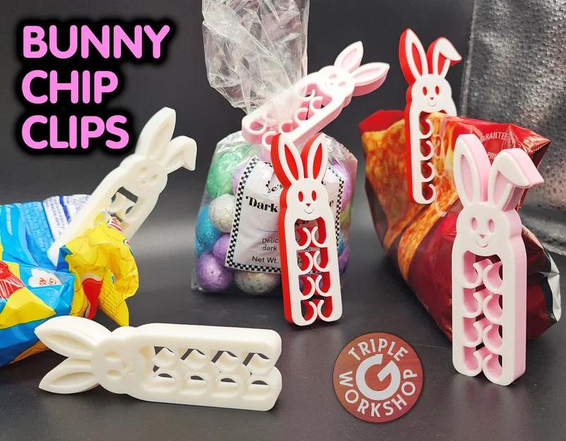 Kẹp Bịch Hình Thỏ (Bunny Chip Clips) - Image 1