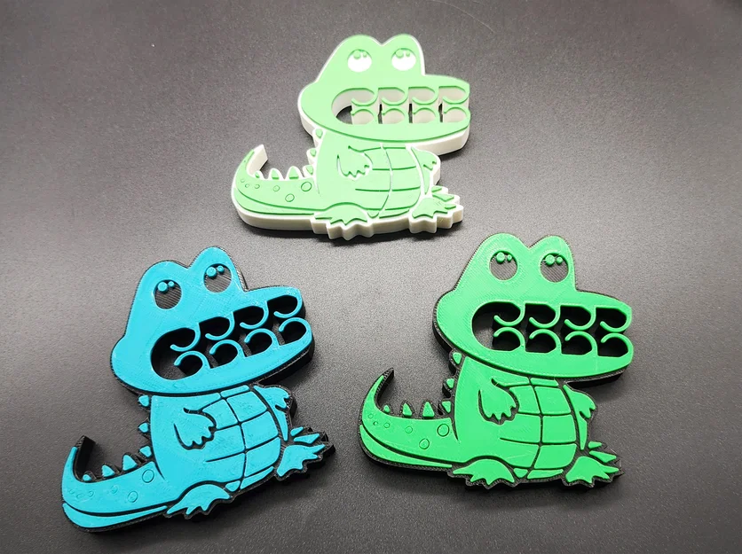 Kẹp miệng túi 3D hình cá sấu ngộ nghĩnh (Alligator Chip Clip) - Image 4