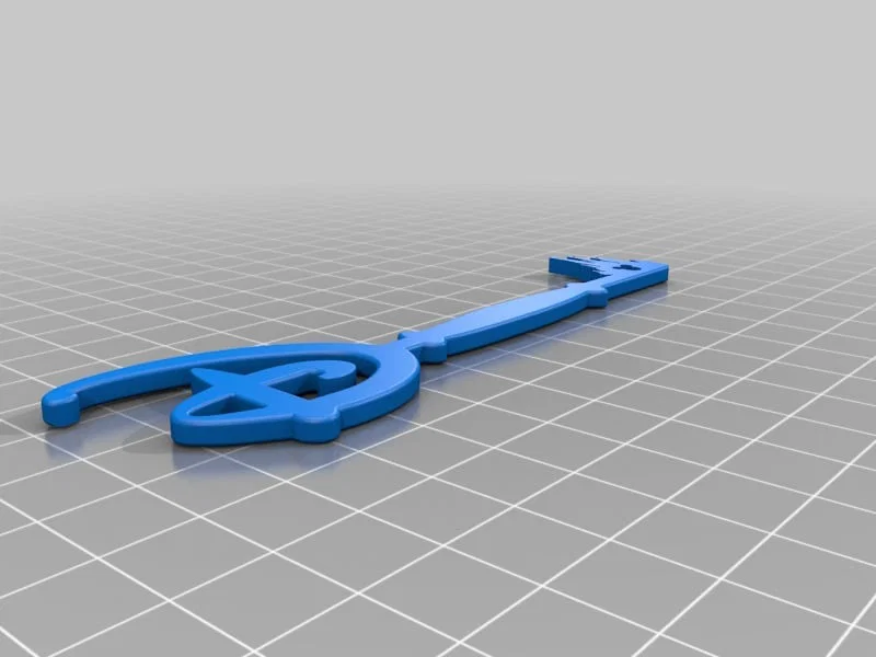 Mô hình chìa khóa lâu đài Disney (Disney fan castle key) in 3D - Image 4