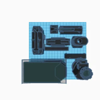 Bộ phụ kiện độ súng Nerf kiểu dáng M16 cực chất - File in 3D