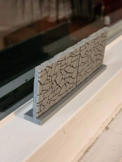 Mô hình tường đá 28mm không cần support cho game bàn cờ tabletop - Image 3