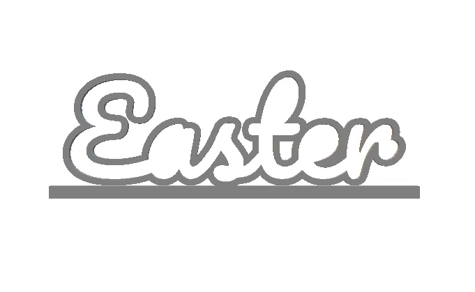 Chữ trang trí Easter - Mô hình in 3D đẹp mắt cho lễ Phục sinh - Image 2