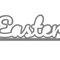 Chữ trang trí Easter - Mô hình in 3D đẹp mắt cho lễ Phục sinh - Thumbnail 2