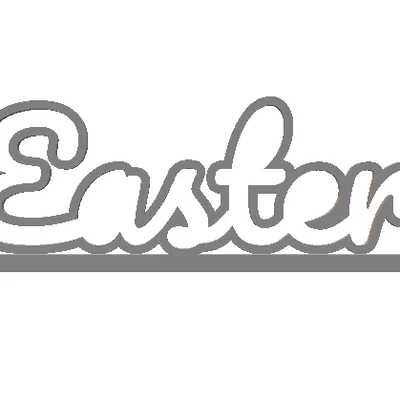 Chữ trang trí Easter - Mô hình in 3D đẹp mắt cho lễ Phục sinh