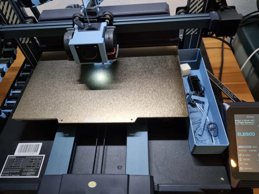 Khay đựng rác tích hợp nam châm cho Elegoo Neptune 4 Plus - Image 1