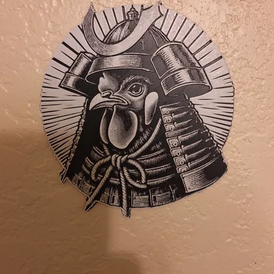 Chân dung Gà Samurai