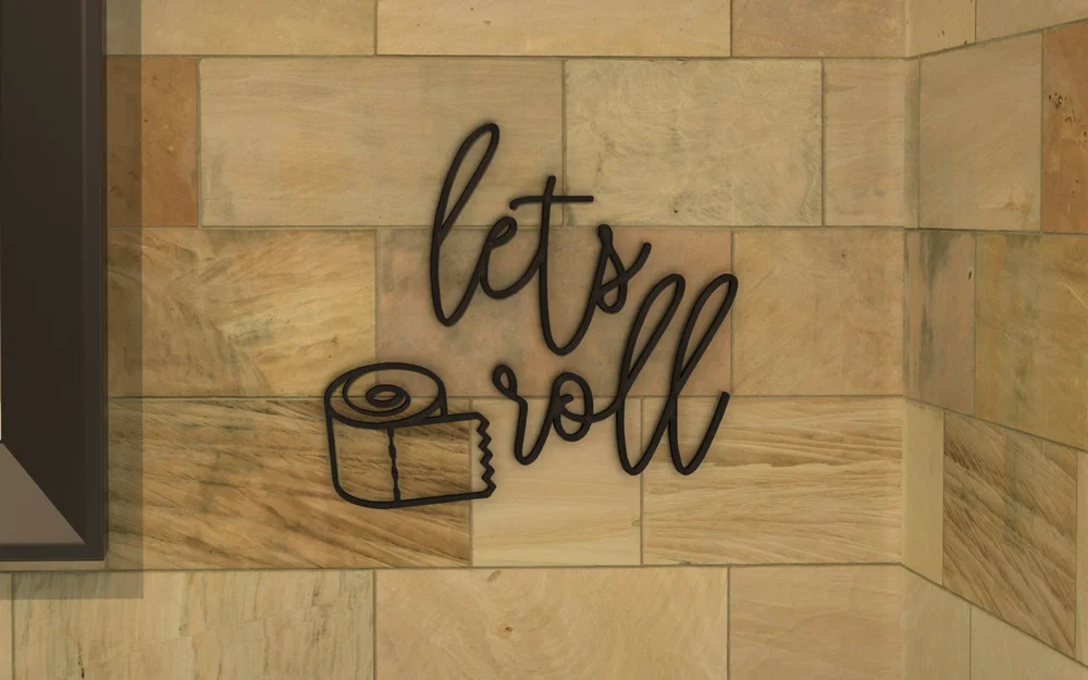 Let's Roll - Bảng Hiệu Nhà Tắm Hài Hước - Image 1
