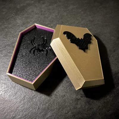 Bộ Lót Ly Quan Tài Halloween Rùng Rợn (Spooky Halloween Coffin Coasters)