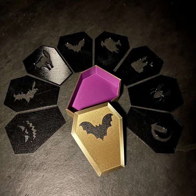 Bộ Lót Ly Quan Tài Halloween Rùng Rợn (Spooky Halloween Coffin Coasters) - Image 5