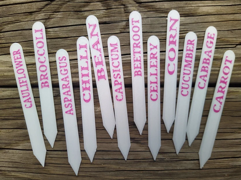 Bảng Cắm Tên Rau Vườn Phổ Biến (COMMON GARDEN VEGETABLES STAKE SIGNS) - Image 1