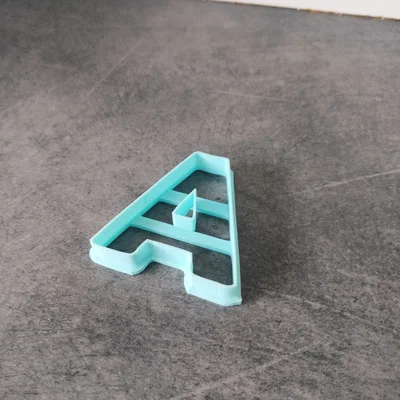 Khuôn cắt bánh quy chữ cái (Alphabet cookie cutter)