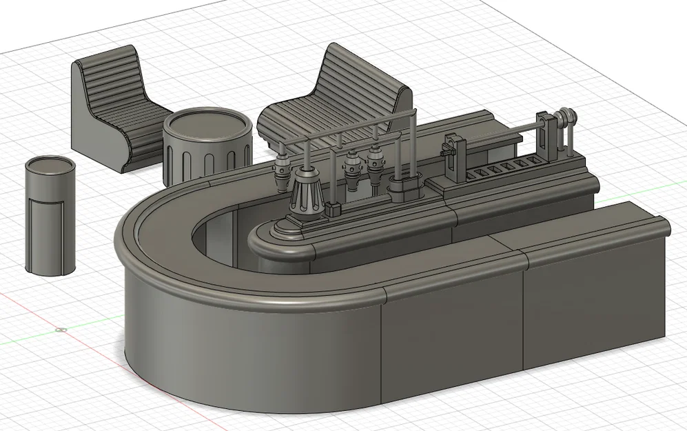 Playset cantina phong cách Star Wars cho action figures 3.75" - Image 2