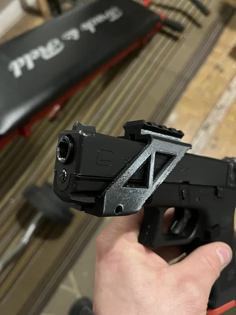 R.I.S sheet/Rail cho Glock 17/18/19 (gắn collimator, laser, đèn pin) - Image 1