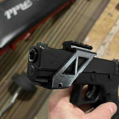 R.I.S sheet/Rail cho Glock 17/18/19 (gắn collimator, laser, đèn pin)