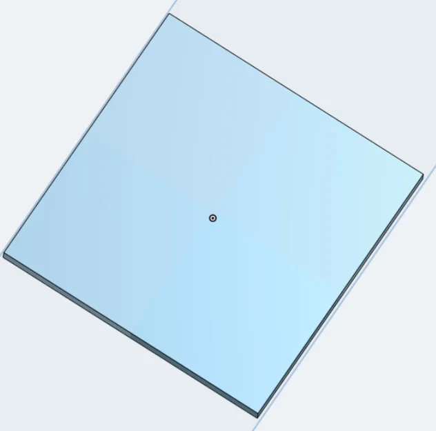 Mô hình tấm vuông 20x20x2mm (Square) - Mẫu in 3D cơ bản, tiện lợi - Image 1