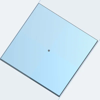 Mô hình tấm vuông 20x20x2mm (Square) - Mẫu in 3D cơ bản, tiện lợi