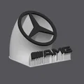 Mô hình logo 3D AMG và Mercedes-Benz trang trí bàn làm việc - Thumbnail 2
