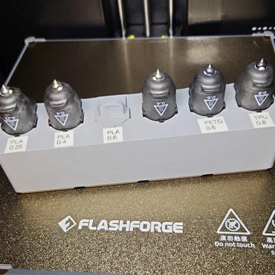Giá đỡ 6 nozzle cho Flashforge Adventurer 5M (Gridfinity)