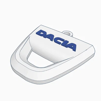 Móc khóa logo Dacia in 3D độc đáo cho chủ xe