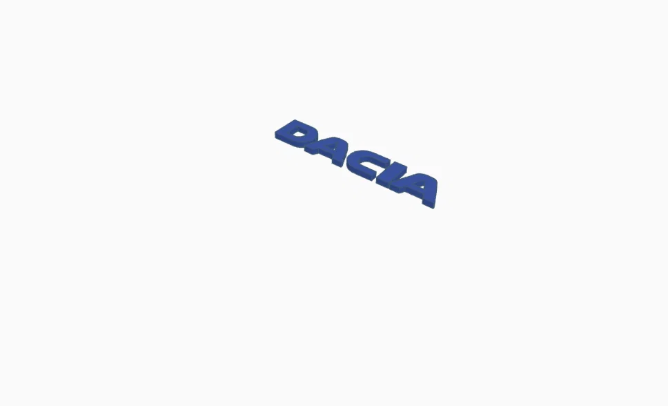 Móc khóa logo Dacia in 3D độc đáo cho chủ xe - Image 3