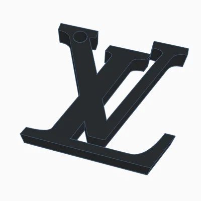 Mẫu móc khóa Louis Vuitton 3D sang trọng và tinh tế