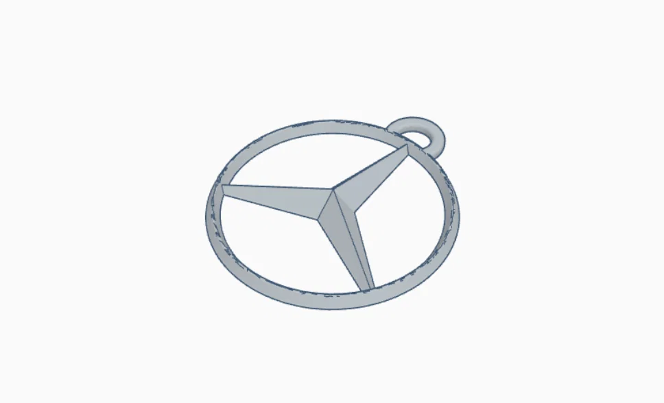 Mẫu móc khóa Mercedes 3D đẹp mắt - Dễ in không cần hỗ trợ - Image 1