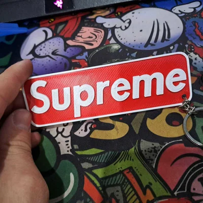 Móc khóa Supreme in 3D thời trang và phong cách