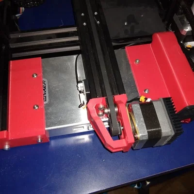 Dời PSU Ender 3 Pro vào đế máy in (printer base) - bracket gá