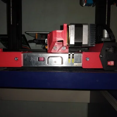 Dời PSU Ender 3 Pro vào đế máy in (printer base) - bracket gá