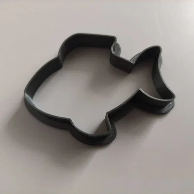 Khuôn cắt bánh hình chú cá (Fish cookie cutter) in 3D
