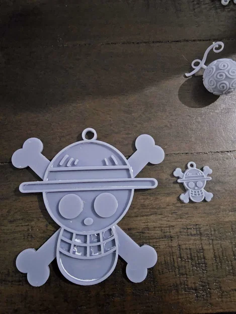 Móc khóa biểu tượng băng hải tặc Mũ Rơm One Piece (File in 3D) - Image 1