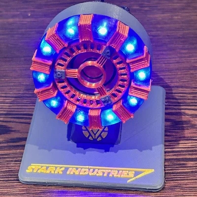 Iron Man Arc Reactor - LED - Battery (Bản có LED và pin)