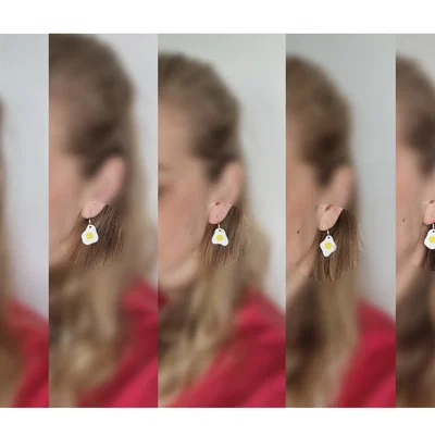 Bộ sưu tập bông tai trứng ốp la