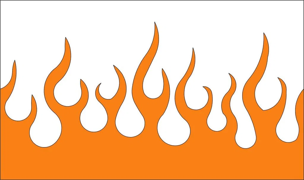 Mẫu khuôn Flame Stencil 3D - Phụ kiện trang trí hầm hố và độc đáo - Image 1
