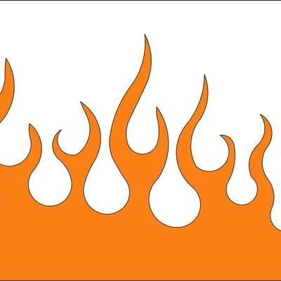 Mẫu khuôn Flame Stencil 3D - Phụ kiện trang trí hầm hố và độc đáo