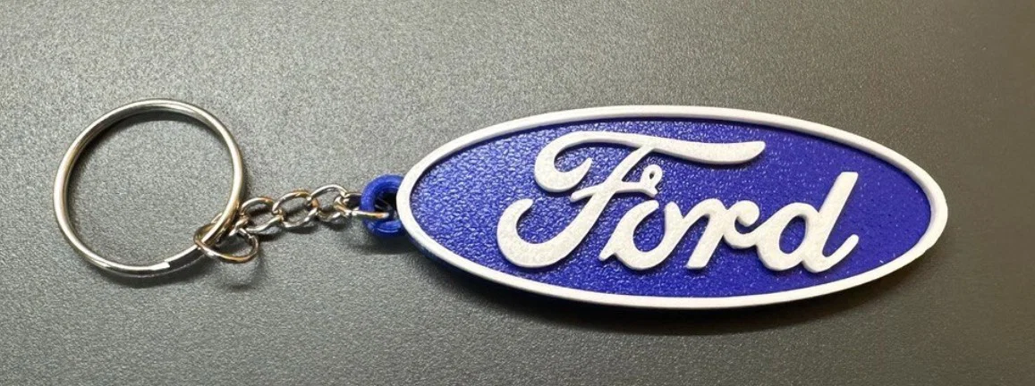 Móc khóa Ford in 3D đẹp mắt với thiết kế hai màu sắc độc đáo - Image 1