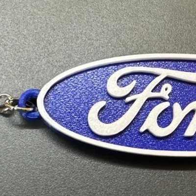 Móc khóa Ford in 3D đẹp mắt với thiết kế hai màu sắc độc đáo