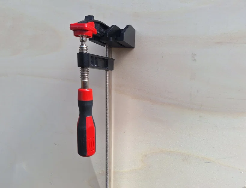 Giá treo kẹp gỗ (Clamp Holder) treo tường cho dụng cụ Parkside - Image 2