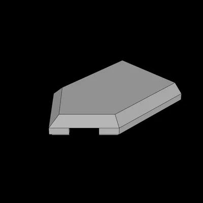 Mảnh ghép gạch ốp tương thích Lego 3x2 cạnh vát (3D Printing File)