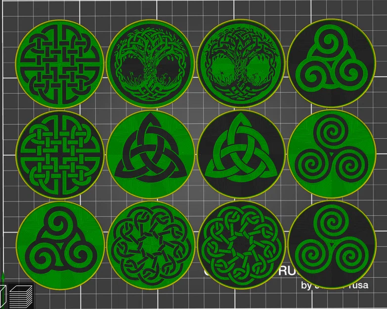 Celtic Coasters – Bộ Lót Ly Họa Tiết Celtic - Image 1
