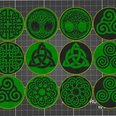 Celtic Coasters – Bộ Lót Ly Họa Tiết Celtic