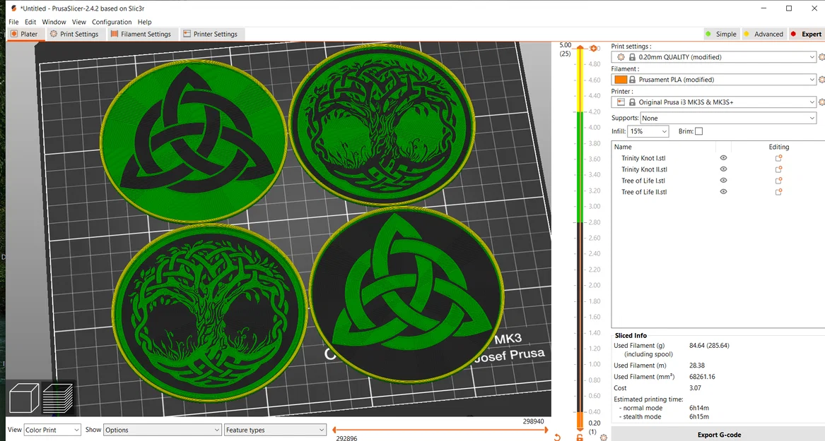 Celtic Coasters – Bộ Lót Ly Họa Tiết Celtic - Image 3