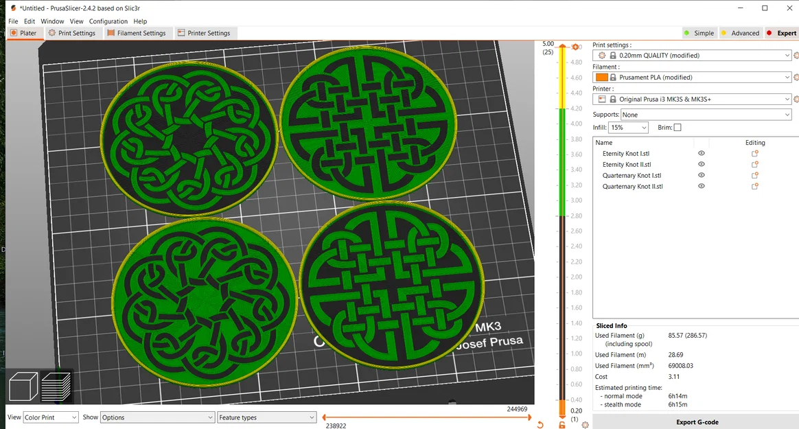 Celtic Coasters – Bộ Lót Ly Họa Tiết Celtic - Image 4