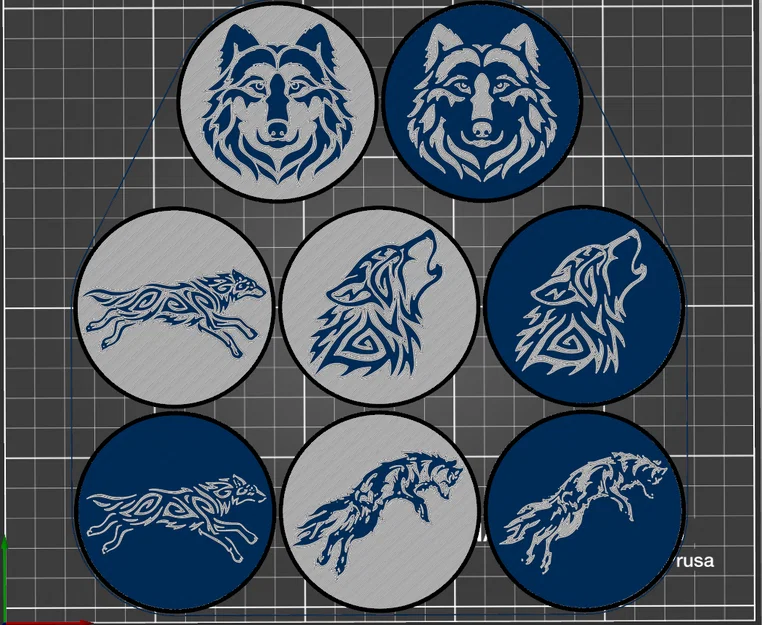 Bộ Lót Ly Sói (Wolf Coasters) - Image 1