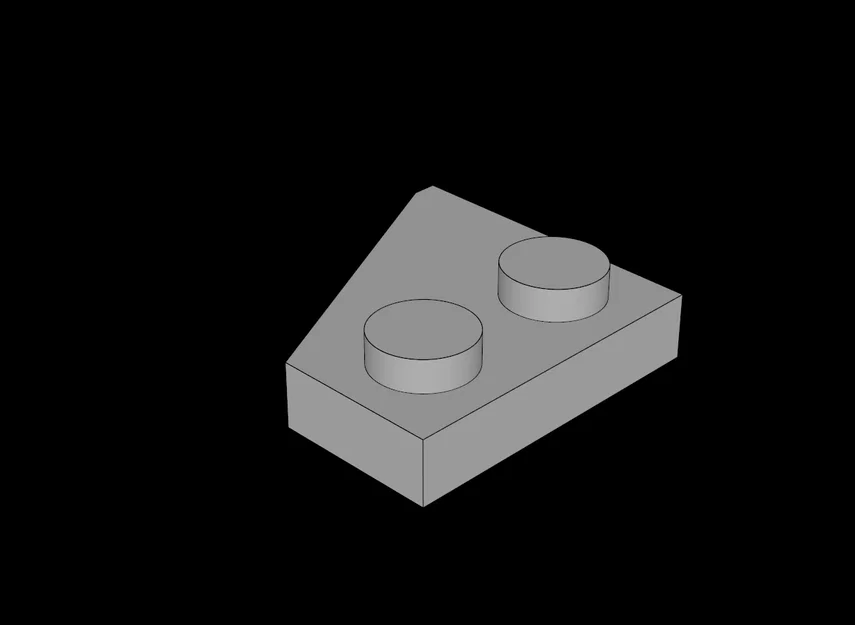 Mảnh ghép cánh 2x2 (Wing Right) tương thích Lego - Tự in 3D - Image 1