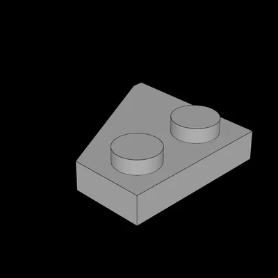 Mảnh ghép cánh 2x2 (Wing Right) tương thích Lego - Tự in 3D